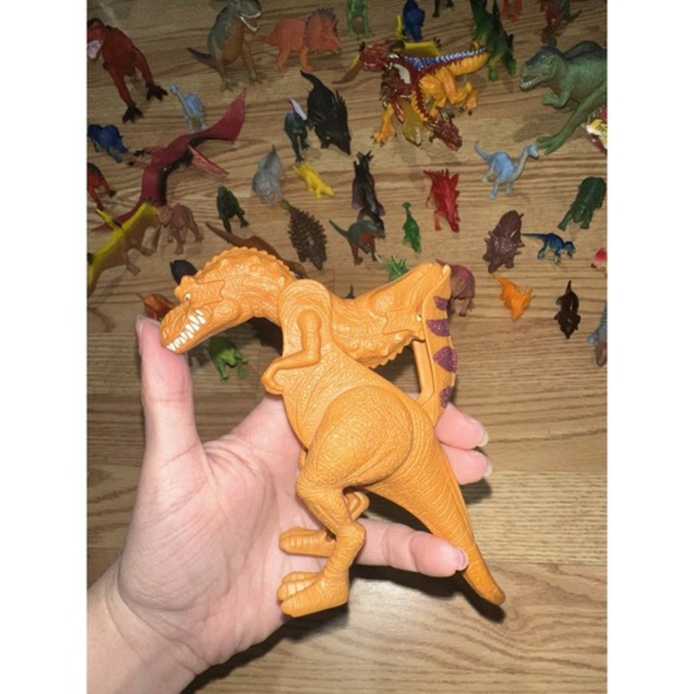 Huge vintage dinosaurs lot some with tags BOLEY, greenbrier, rubber - Picture 11 of 15